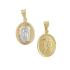 PENDANT Christ Double Sided BabyJewels K9 Yellow and White Gold N002.2YW.K9 - 0