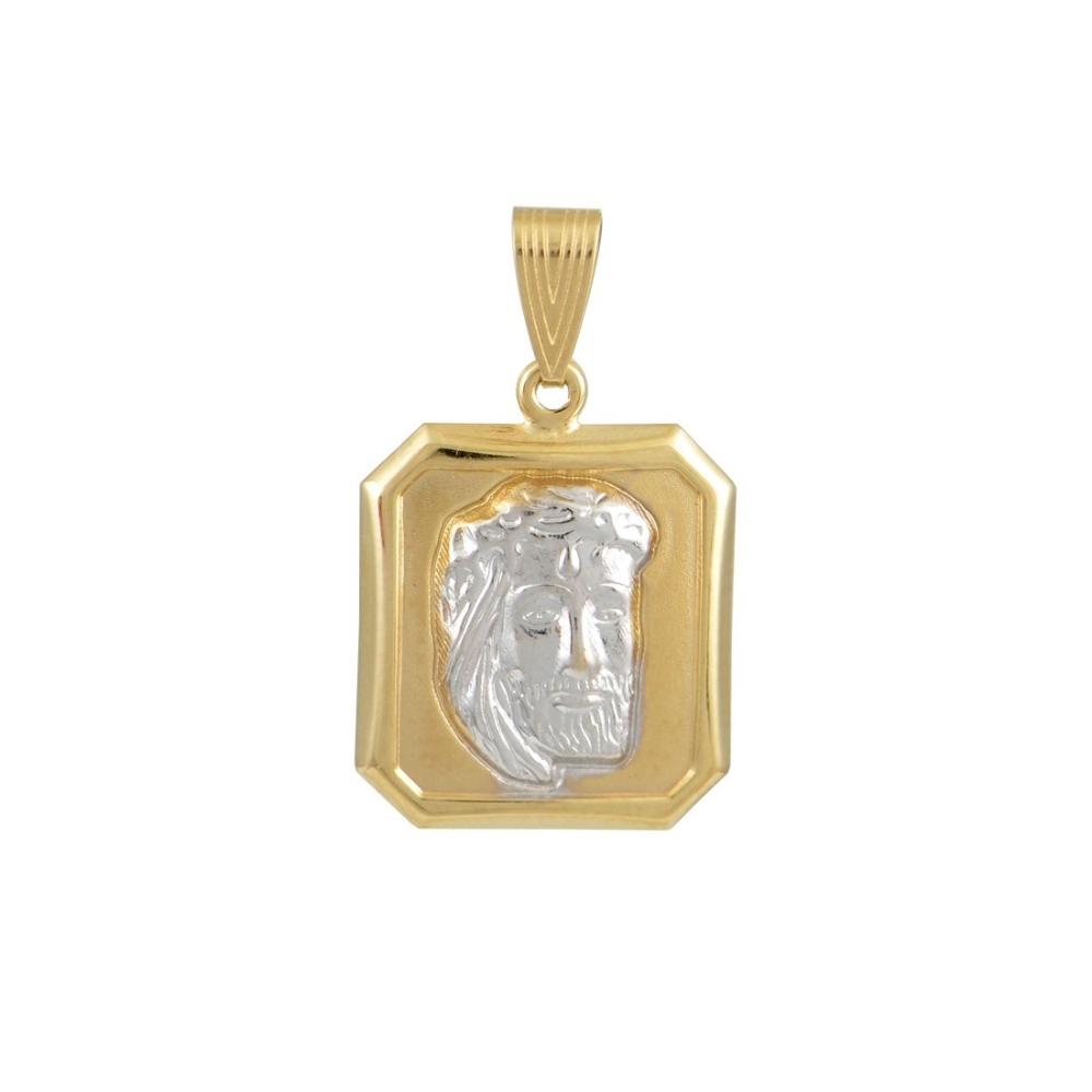 PENDANT Christ BabyJewels K9 Yellow and White Gold N004.4YW.K9