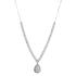 NECKLACE SENZIO Collection 14K White Gold with Zircon Stones N0053 - 0