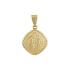 PENDANT Christ Double Sided BabyJewels K9 Yellow and White Gold N010.1YW.K9 - 2