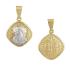 PENDANT Christ Double Sided BabyJewels K9 Yellow and White Gold N010.1YW.K9 - 0