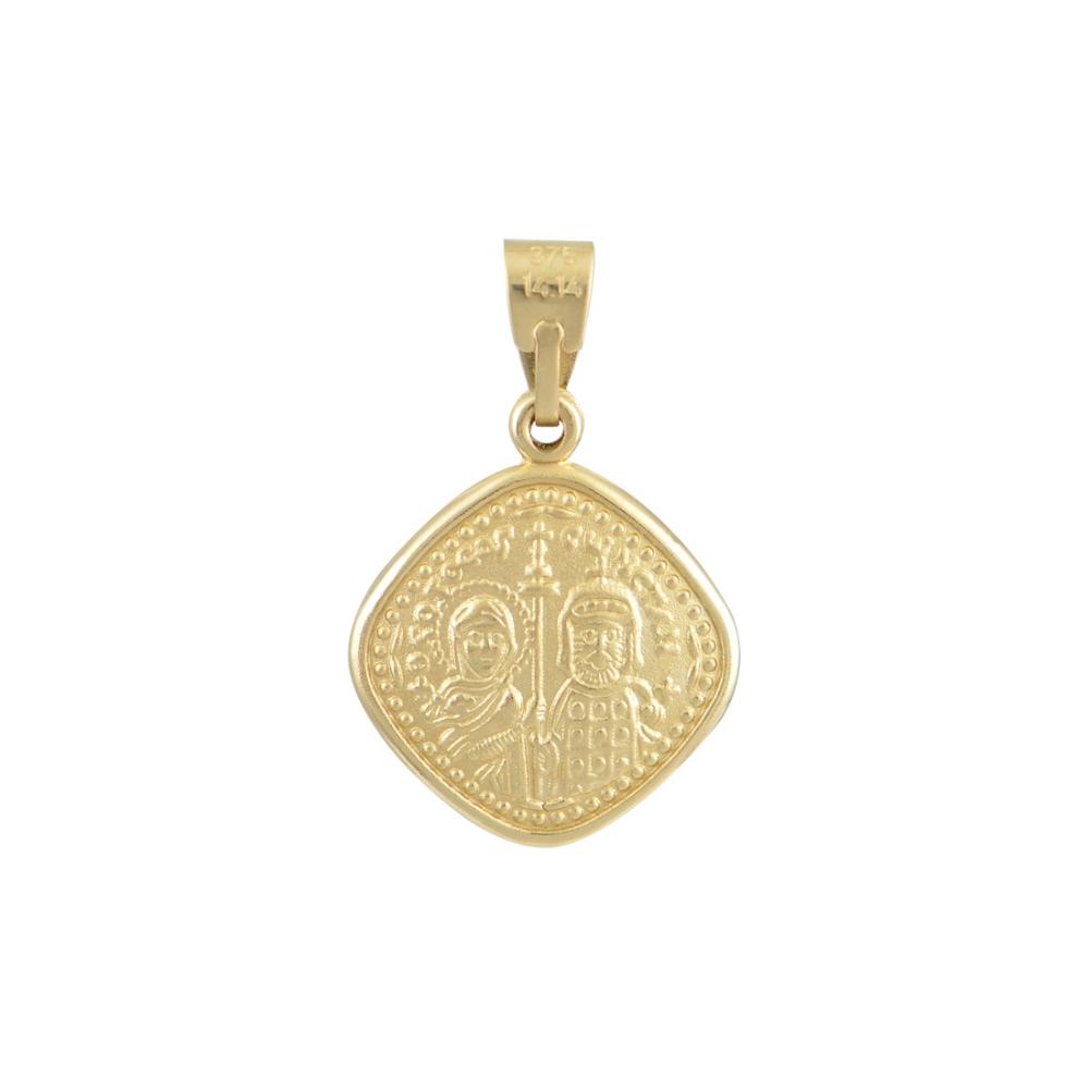 VIRGIN MARY Double Sided BabyJewels K14 Yellow & White Gold N010.2YW.K14