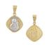 VIRGIN MARY Double Sided BabyJewels K14 Yellow & White Gold N010.2YW.K14 - 0