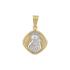 VIRGIN MARY Double Sided BabyJewels K14 Yellow & White Gold N010.2YW.K14 - 1