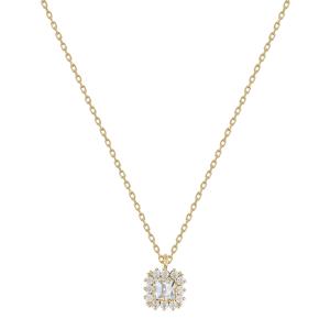 NECKLACE Rosette SENZIO Collection K9 Yellow Gold with Zircon Stones N948Y.K9 - 47475