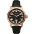 NAUTICA NCT 400 Thee Hands 46mm Rose Gold Stainless Steel Black Silicone Strap A15023G - 0