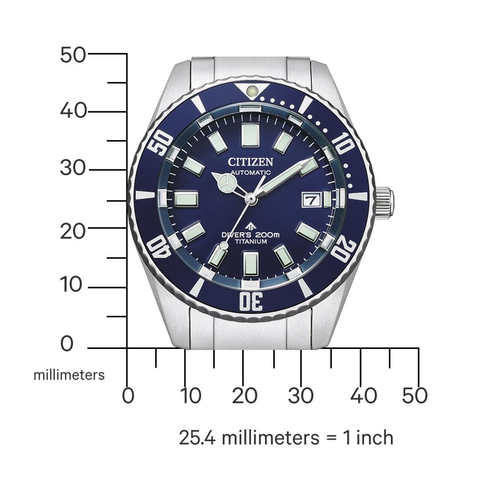CITIZEN Promaster Fujitsubo Mechanical Diver Blue Dial 41mm Silver Super Titanium Bracelet NB6021-68L
