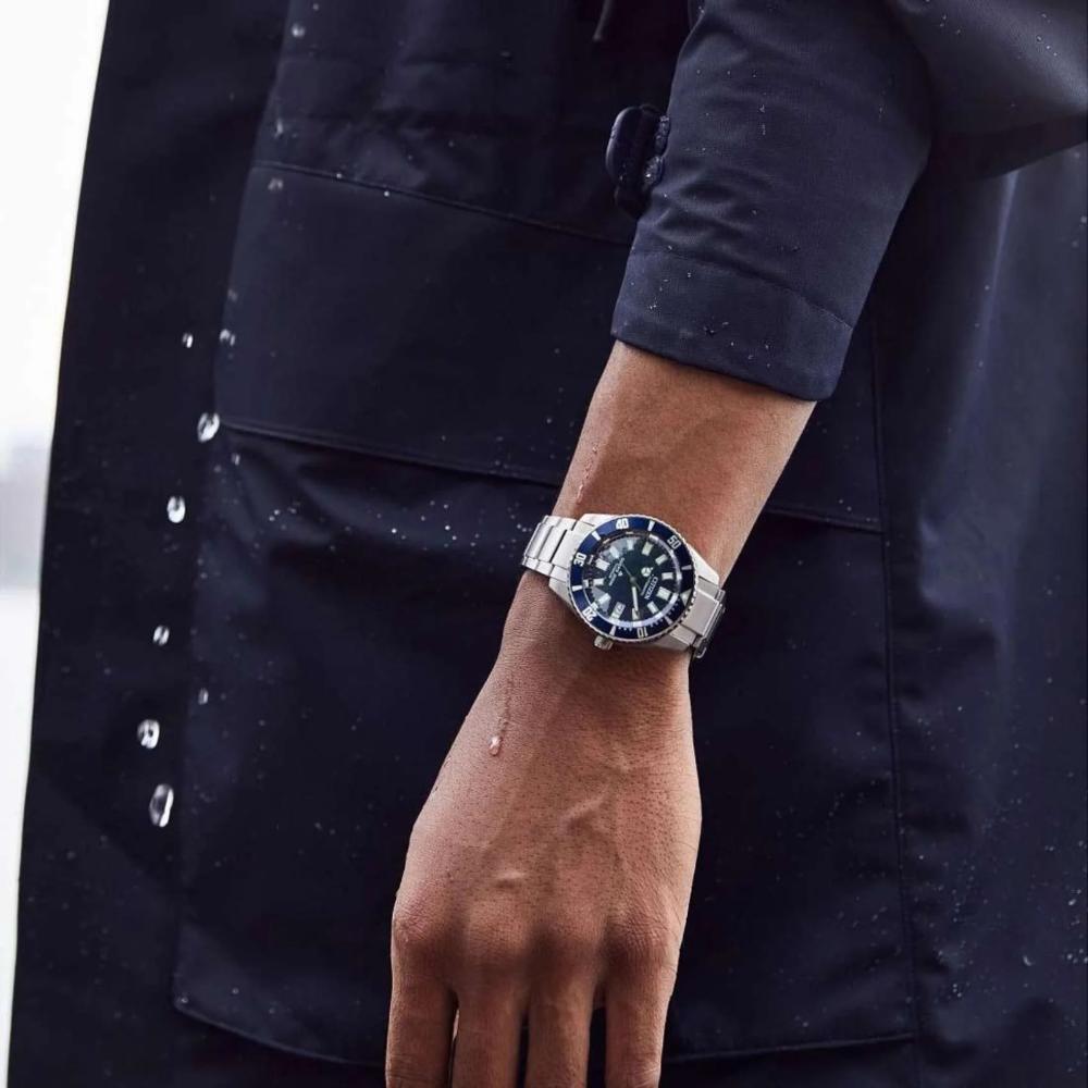 CITIZEN Promaster Fujitsubo Mechanical Diver Blue Dial 41mm Silver Super Titanium Bracelet NB6021-68L - 6