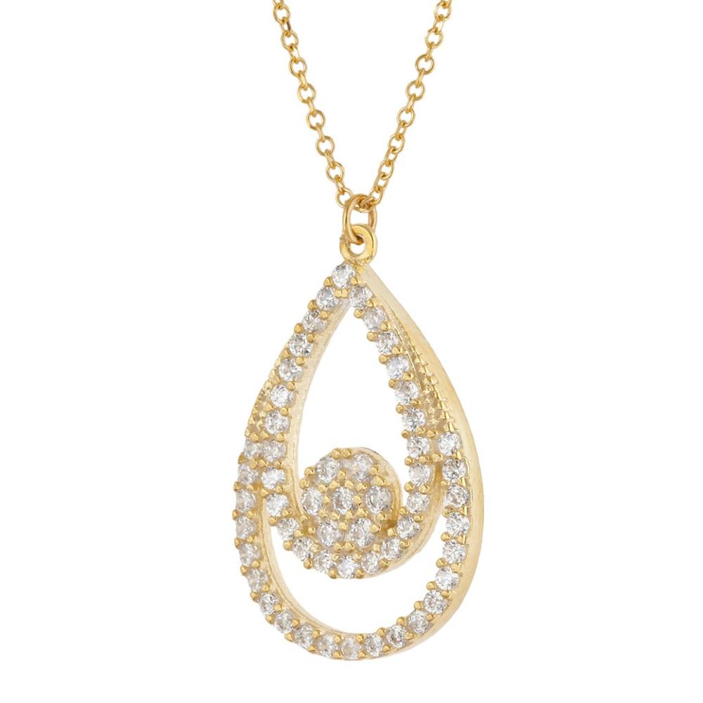 NECKLACE BabyJewels Yellow Gold K9 with Zircon Stones NE1823Y.K9