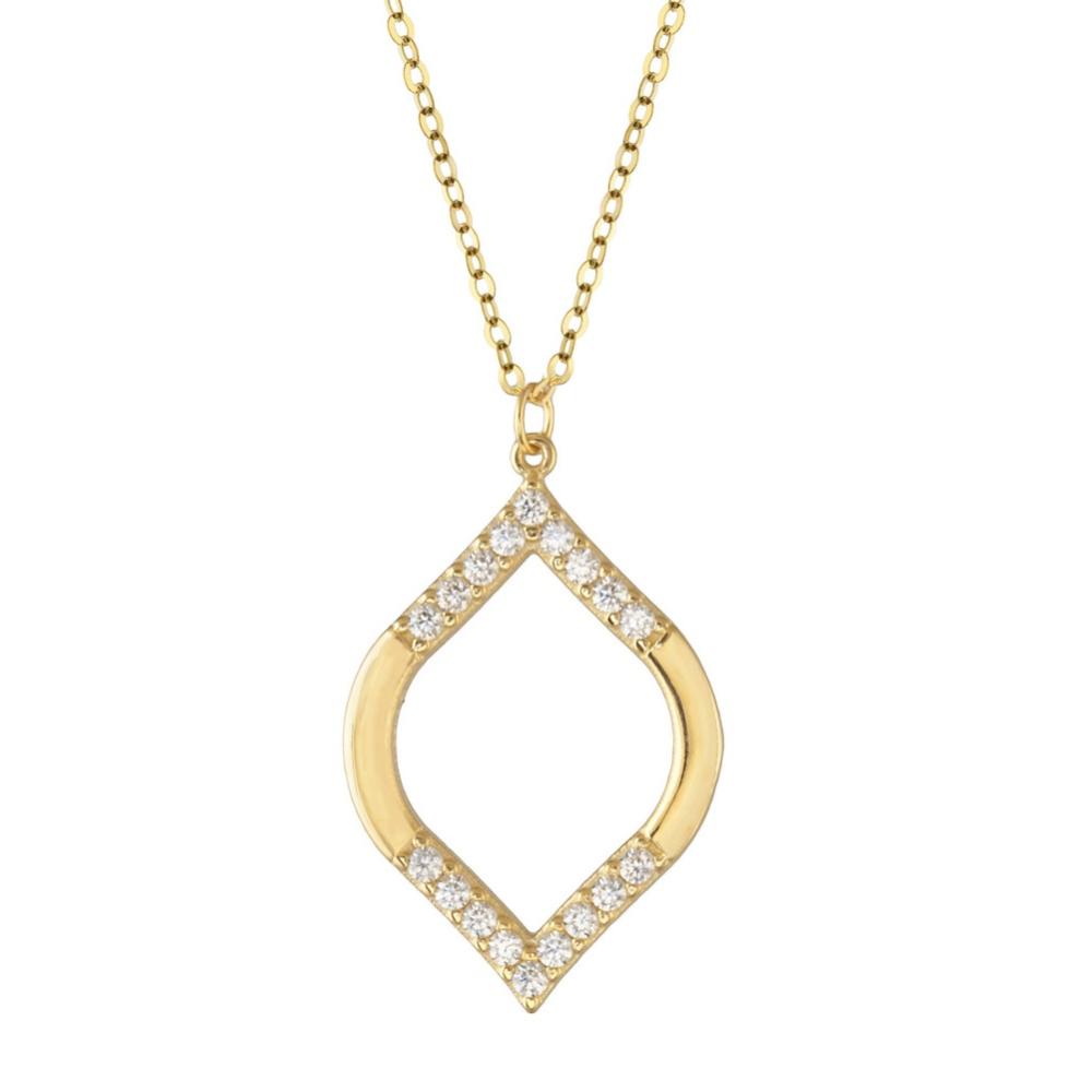 NECKLACE BabyJewels Yellow Gold K9 with Zircon Stones NE2071Y.K9