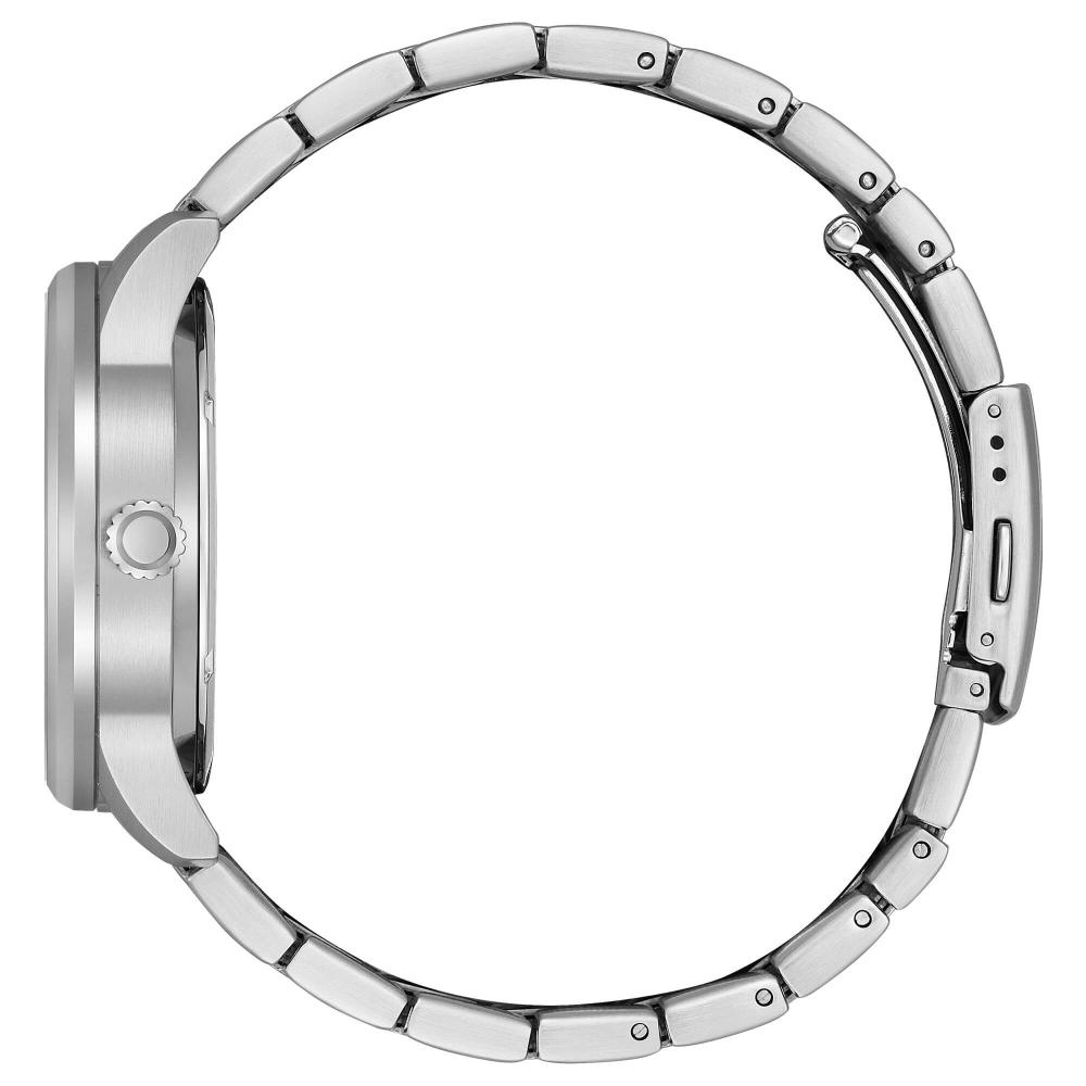 CITIZEN Classic Day Date Automatic Black Dial 42mm Silver Stainless Steel Bracelet NH8400-87E