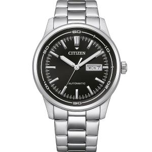 CITIZEN Classic Day Date Automatic Black Dial 42mm Silver Stainless Steel Bracelet NH8400-87E - 32296