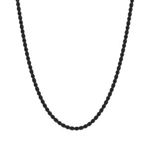 STEEL & BARNETT Helix Men's Necklace in Black Stainless Steel NHEL002 - 52398