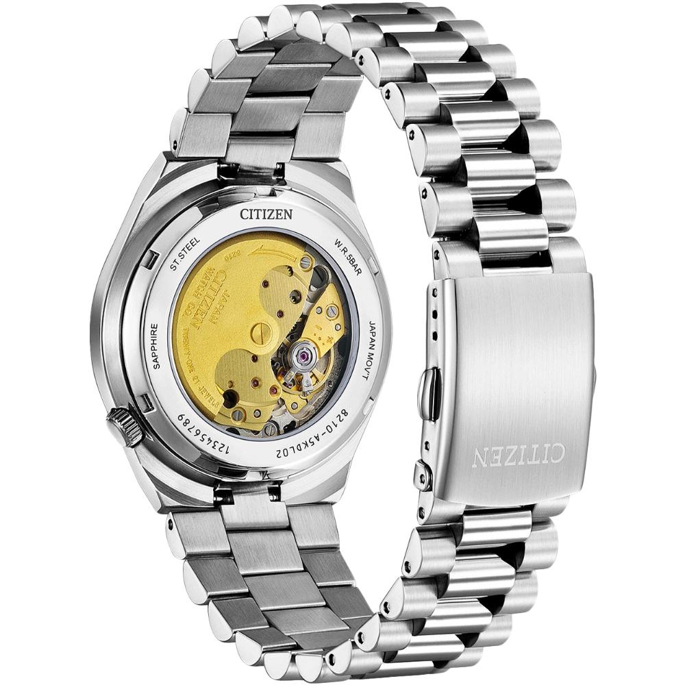 CITIZEN Tsuyosa Collection Automatic Yellow Dial 40mm Silver Stainless Steel Bracelet NJ0150-81Z