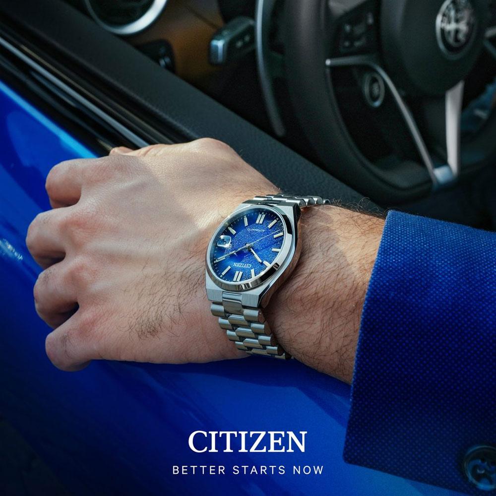 CITIZEN Tsuyosa Collection Automatic Blue Dial 40mm Silver Stainless Steel Bracelet NJ0151-88L - 9