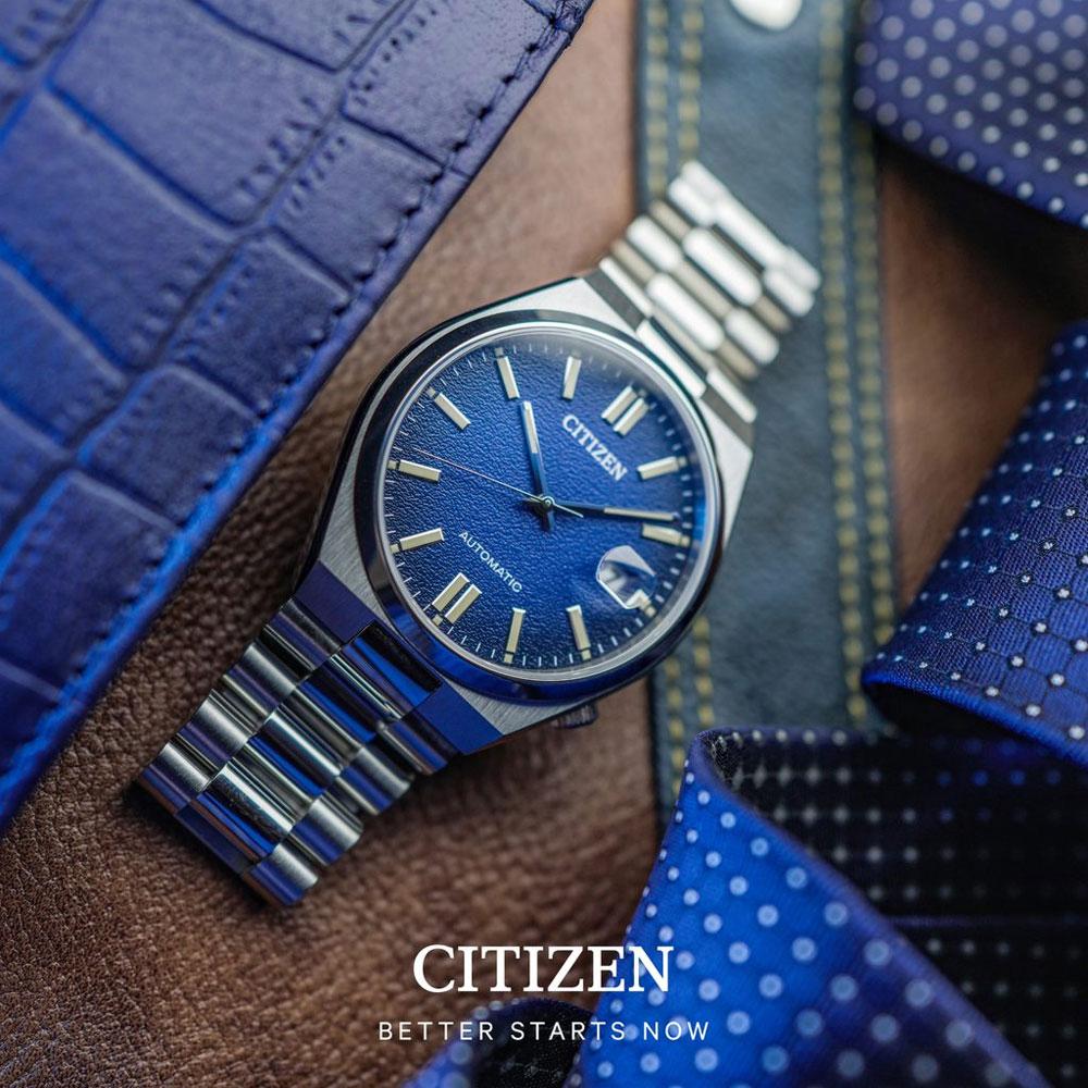CITIZEN Tsuyosa Collection Automatic Blue Dial 40mm Silver Stainless Steel Bracelet NJ0151-88L - 8