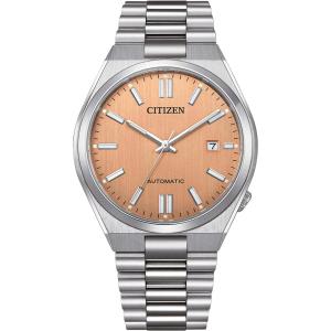 CITIZEN Tsuyosa Collection Automatic Rose Gold Dial 40mm Silver Stainless Steel Bracelet NJ0159-86Z - 49238