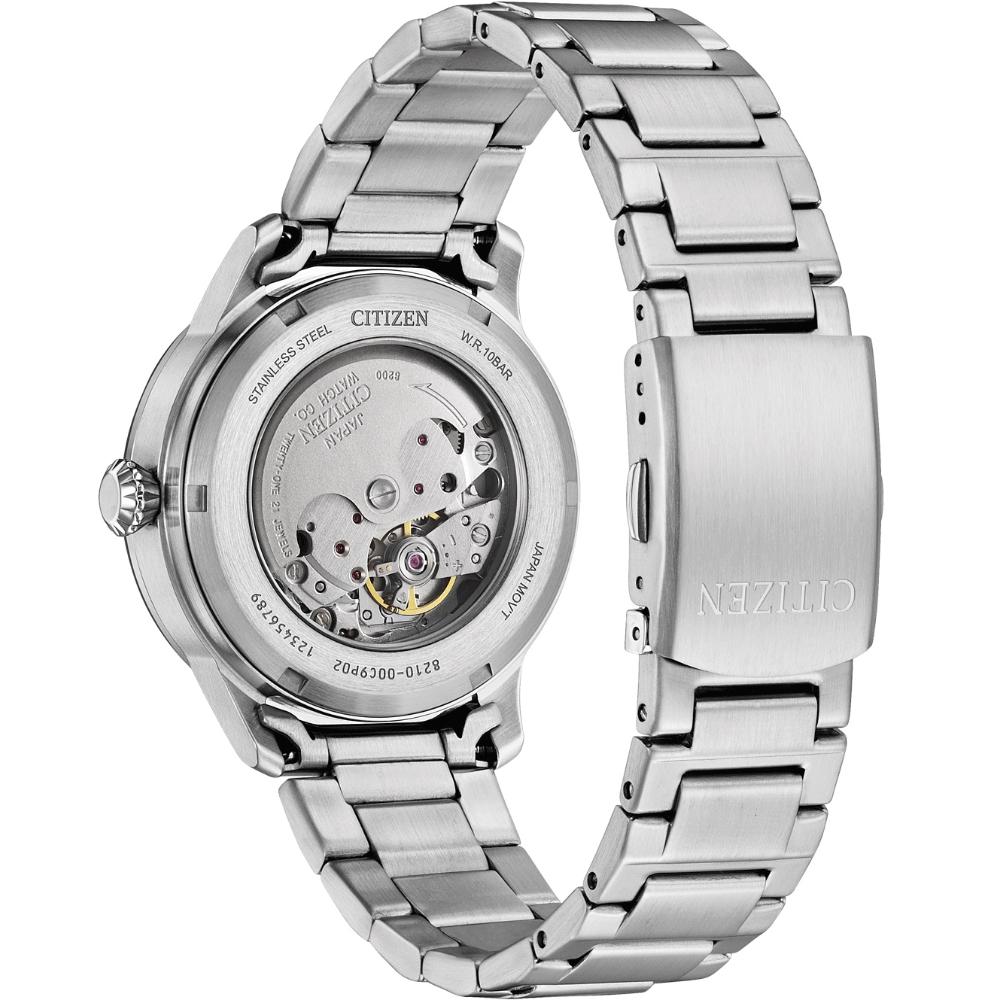 CITIZEN Urban Military Automatic Green Dial 40mm Silver Stainless Steel Bracelet NJ0190-51X