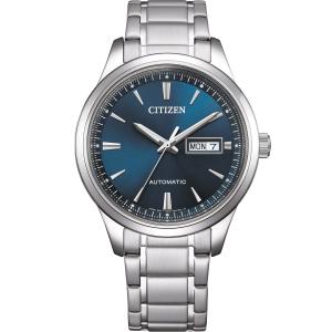CITIZEN Classic Day Date Automatic Blue Dial 40mm Silver Stainless Steel Bracelet NY4058-79LE - 62044