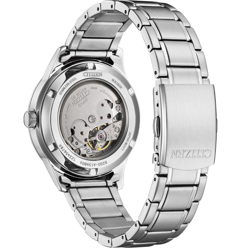 CITIZEN Classic Day Date Automatic Green Dial 40mm Silver Stainless Steel Bracelet NY4058-79XE