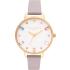 OLIVIA BURTON Rainbow Bee 34mm Gold Stainless Steel Lilac Leather Strap OB16RB11 - 0