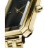 ROSEFIELD The Octagon Black Sunray Dial 23x29mm Gold Stainless Steel Bracelet  OBSSG-O47 - 1