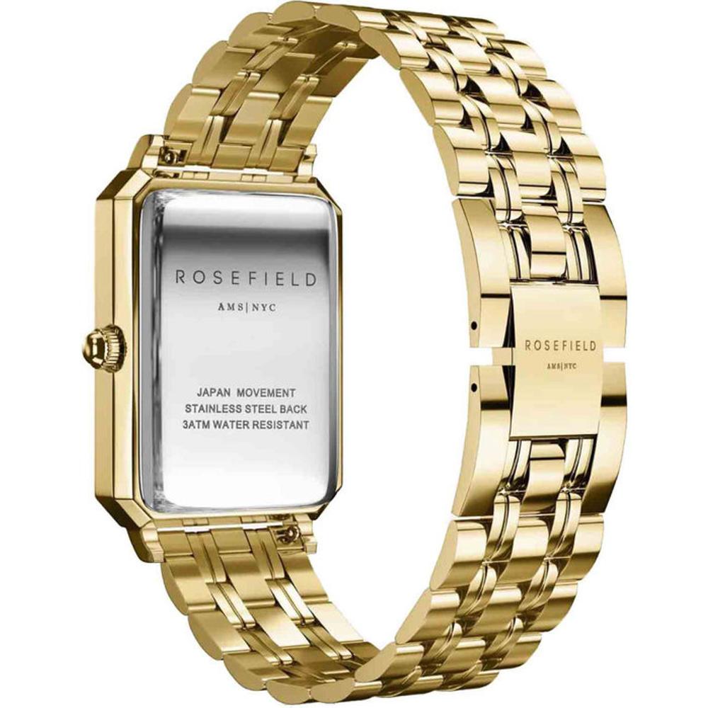 ROSEFIELD The Octagon Gold Dial 23 x 29mm Gold Stainless Steel Bracelet OCGSG-O65