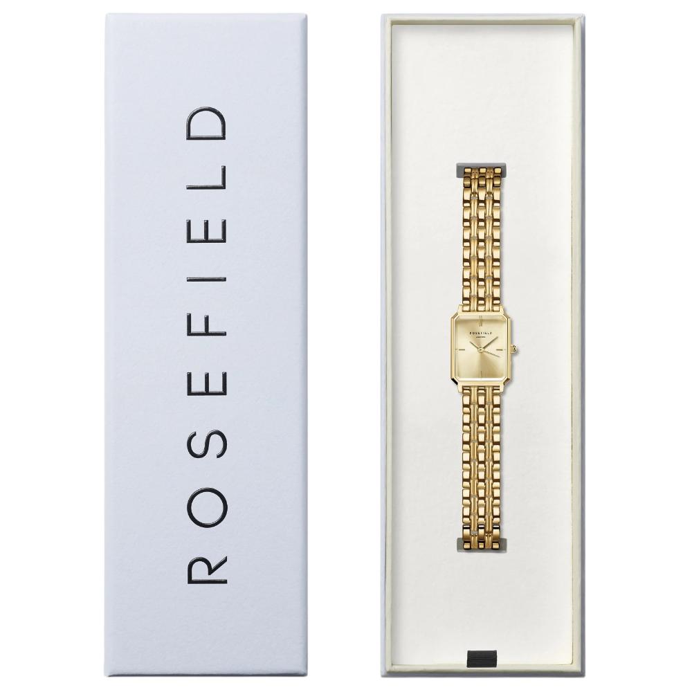 ROSEFIELD The Octagon XS Champagne Dial 19.5 x 24mm Gold Stainless Steel Bracelet OCGSG-O82