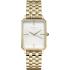 ROSEFIELD The Octagon White Sunray Dial 23x29mm Gold Stainless Steel Bracelet OCWSG-O40 - 0