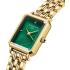 ROSEFIELD The Octagon XS Emerald Dial 19.5 x 24mm Gold Stainless Steel Bracelet OEGSG-O79 - 1