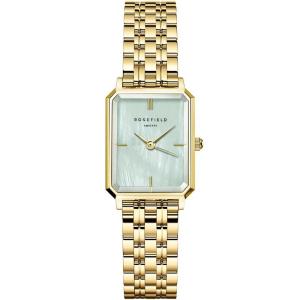 ROSEFIELD The Octagon XS Green MOP XS 19.5x24mm Gold Stainless Steel Bracelet OGGSG-O71 - 34020