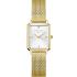 ROSEFIELD The Octagon XS White Dial 19.5x24mm Gold Stainless Steel Mesh Bracelet OWGMG-O73 - 0