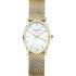 ROSEFIELD The Oval White Pearl Dial 24 x 29mm Gold Stainless Steel Mesh Bracelet OWGMG-OV10 - 0
