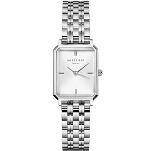 ROSEFIELD The Octagon XS White Sunray 19.5x24mm Silver Stainless Steel Bracelet OWGSS-O63 - 30585