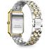 ROSEFIELD The Octagon White Sunray 23x29mm Two Tone Gold Stainless Steel Bracelet OWSSSG-O48 - 3