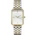 ROSEFIELD The Octagon White Sunray 23x29mm Two Tone Gold Stainless Steel Bracelet OWSSSG-O48 - 0