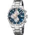 FESTINA Timeless Chronograph Blue Silver Dial 43.5mm Silver Stainless Steel Bracelet F16759/7 - 0