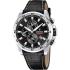 FESTINA Timeless Chronograph Black Dial 45mm Silver Stainless Steel Black Leather Strap F20692/4 - 0