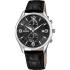 FESTINA Timeless Chronograph Black Dial 42mm Silver Stainless Steel Black Leather Strap F6855/8 - 0