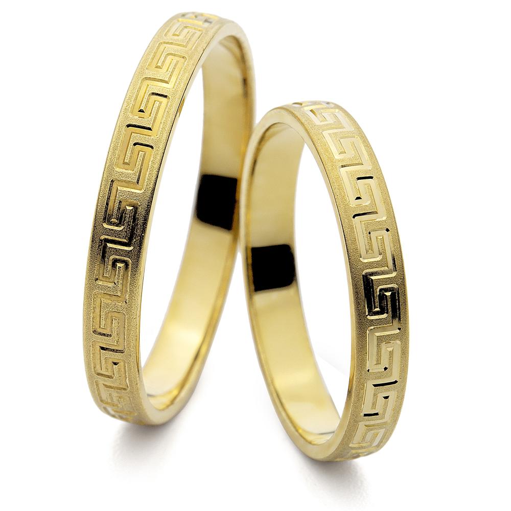 WEDDING RINGS Harmony Line Al'Oro Yellow Gold PM-3037