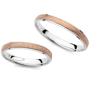 WEDDING RINGS Eros Line Al'Oro White and Rose Gold PM-3052 - 56436