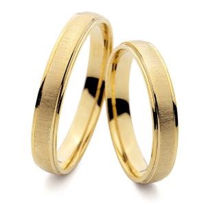 WEDDING RINGS Harmony Line Al'Oro Yellow Gold PM-3061 - 56409