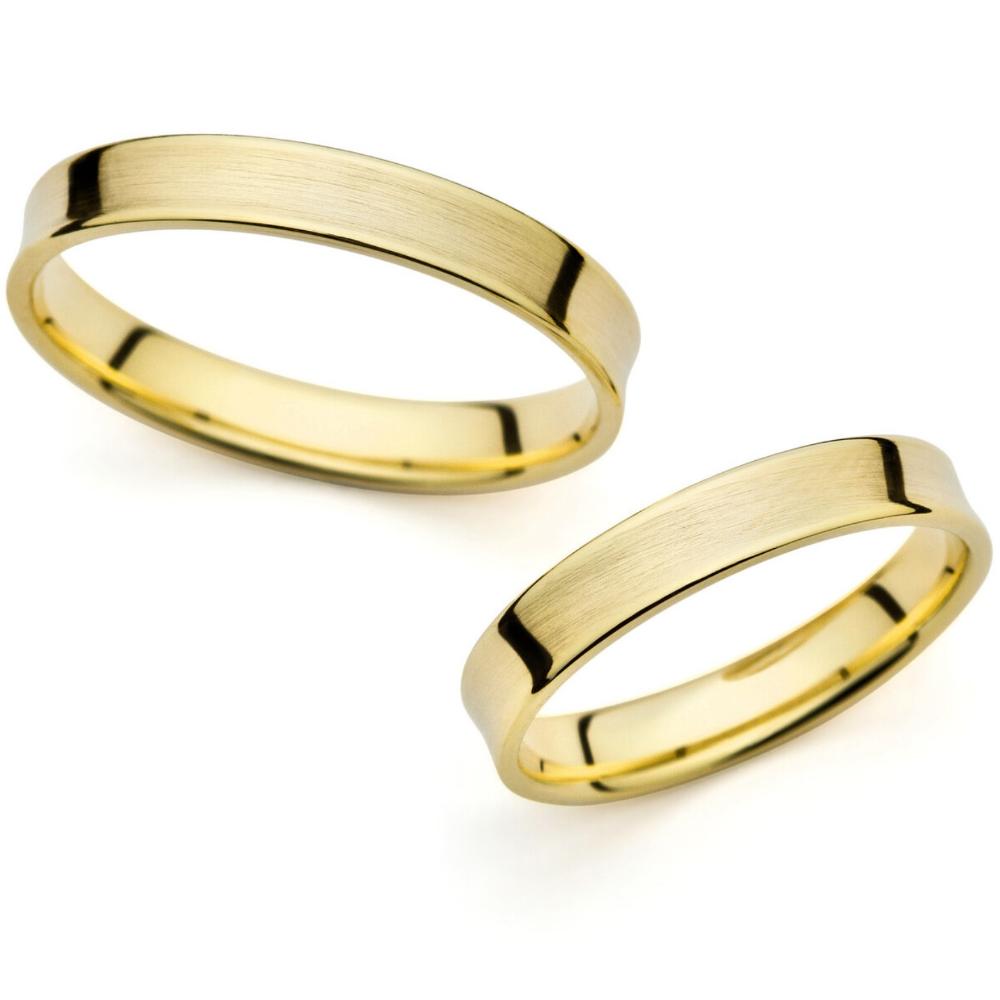 Copy of WEDDING RINGS Harmony Line Al'Oro Yellow Gold PM-359