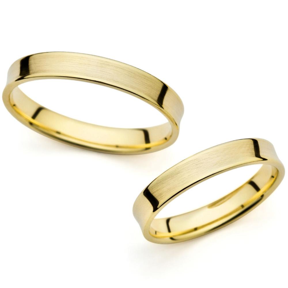 Copy of WEDDING RINGS Harmony Line Al'Oro Yellow Gold PM-359