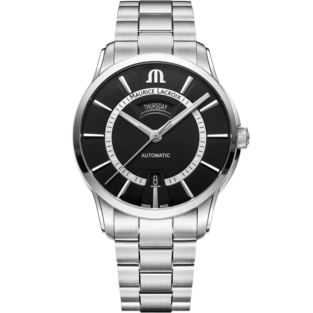 MAURICE LACROIX Pontos Day Date Automatic 41mm Silver Stainless Steel Bracelet PT6358-SS002-334-1