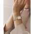 ROSEFIELD The Boxy XS White Dial 22mm Gold Stainless Steel Bracelet QMWSG-Q021 - 3