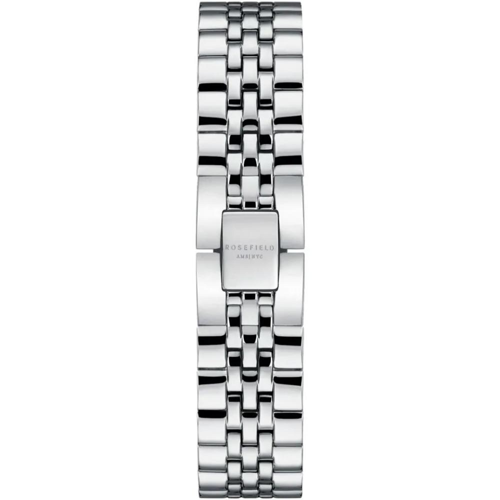 ROSEFIELD The Boxy XS White Dial 22mm Silver Stainless Steel Bracelet QMWSS-Q020