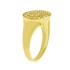 RING Chevalier SENZIO Collection K14 Yellow Gold with Zircon Stones R0054 - 1