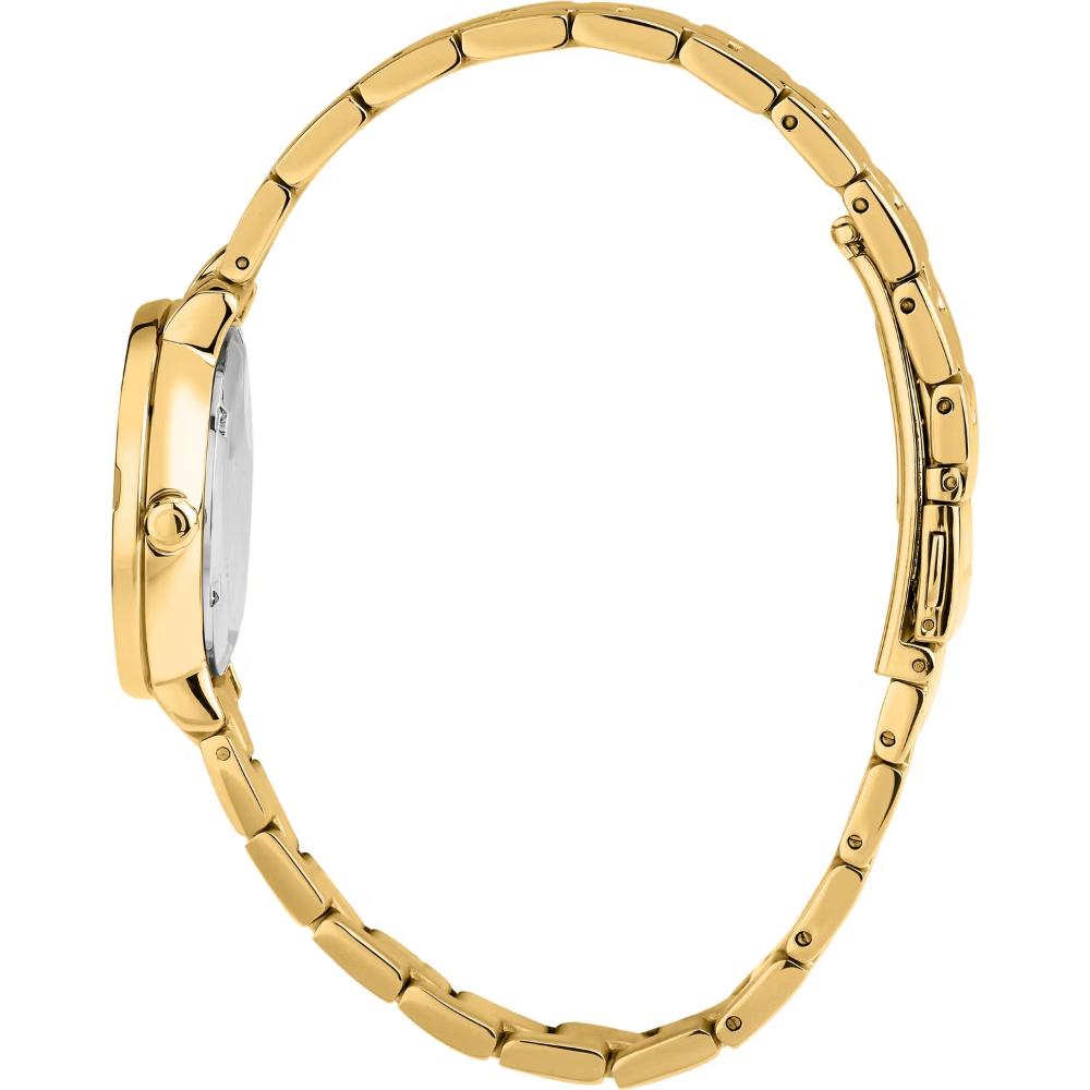 TRUSSARDI T-Vision Crystals White Dial 30mm Gold Stainless Steel Bracelet R2453125503