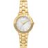 TRUSSARDI T-Vision Crystals White Dial 30mm Gold Stainless Steel Bracelet R2453125503 - 0
